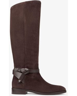 Jimmy Choo Lawton Knee Boot Flat - Brown