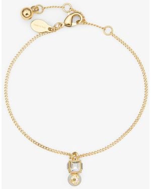 Jimmy Choo Jc Pearl Cube Bracelet - Mettallic