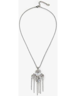 Jimmy Choo Heart Drop Necklace - Mettallic