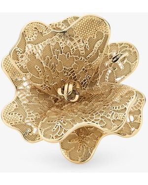 Jimmy Choo Maxi Corsage Ring - Mettallic