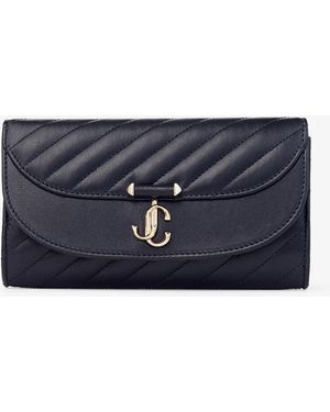 Jimmy Choo Curve Wallet With Chain - Blue