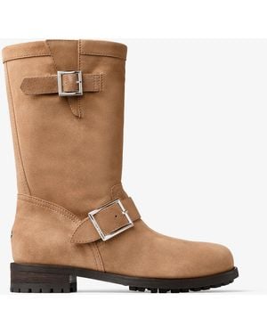 Jimmy Choo 'Biker Mid' Boots - Brown