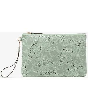 Jimmy Choo Zipped Flat Pouch - Green