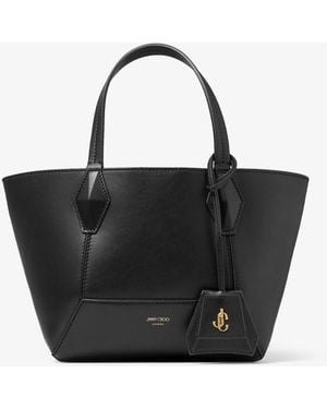 Jimmy Choo Diamond Small Leather Tote Bag - Black