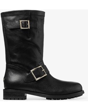 Jimmy Choo 'Biker Mid' Boots - Black