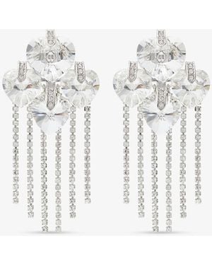 Jimmy Choo Heart Drop Earring - Weiß