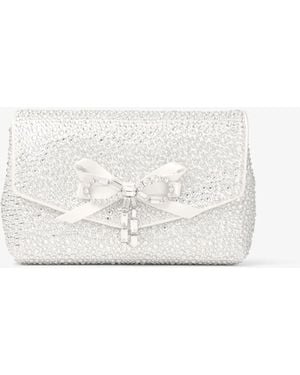 Jimmy Choo Soft Bow Mini Bag - White