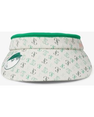 Jimmy Choo Malbon 2.0 Monogram Visor - Grün
