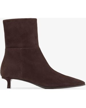 Jimmy Choo Lory 35 Suede Ankle Boots - Brown