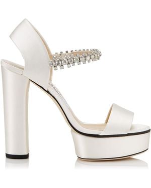 Jimmy Choo Santina 125 Sandals - White