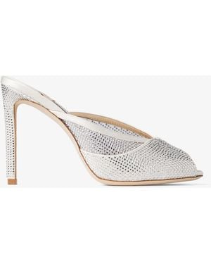 Jimmy Choo Brigitte Mule 100 - White