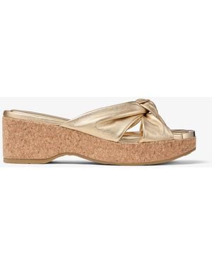 Jimmy Choo Avenue Wedge 50 - Natural