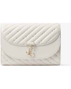 Jimmy Choo Avenue Curve Clutch - Weiß