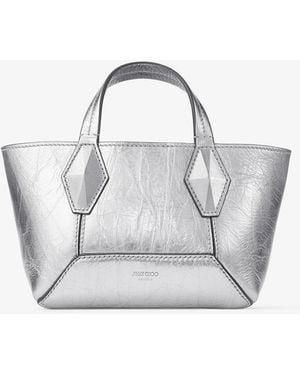 Jimmy Choo Xs Diamond Tote Bag - Metallic