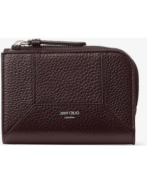 Jimmy Choo Diamond Compact Zip Wallet - Purple