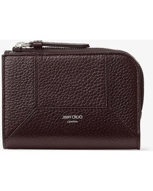 Jimmy Choo Dm Compact Zip Wallet - Purple