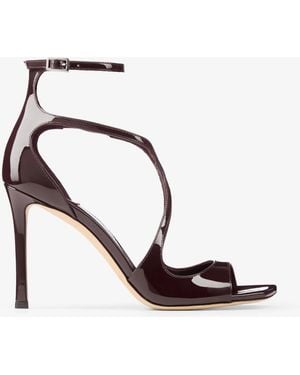 Jimmy Choo Ankle-Strap Patent Leather Stiletto Sandals - Multicolour