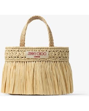 Jimmy Choo Beach Tote East-West Mini - Metallic