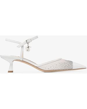 Jimmy Choo Aren Sling Back 45 - White