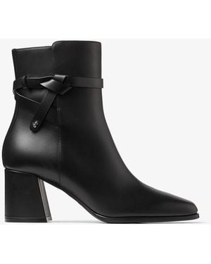 Jimmy Choo Lawton Ab 65 Leather Heeled Boots - Black
