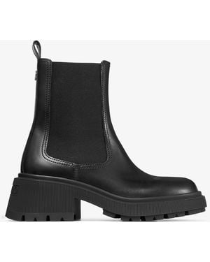 Jimmy Choo Tamia 70 Leather Chelsea Boots - Black