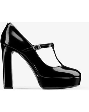 Jimmy Choo Marene 120 Leather Mary Jane Pumps - Black