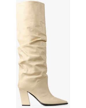 Jimmy Choo Hart Knee Boot 85 - Natural