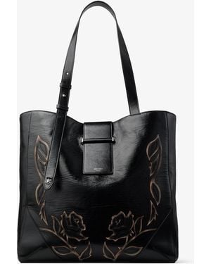 Jimmy Choo Bar Vertical Tote Medium - Black
