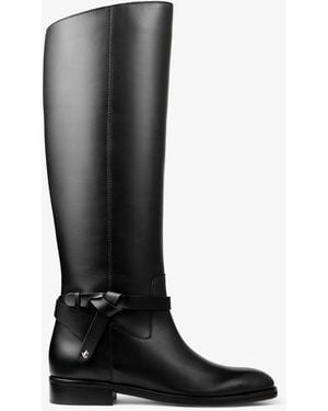 Jimmy Choo Lawton Knee Boot Flat - Black