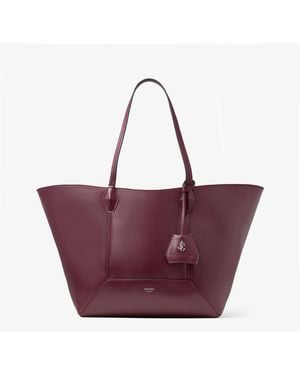Jimmy Choo Diamond Medium Leather Tote Bag - Purple