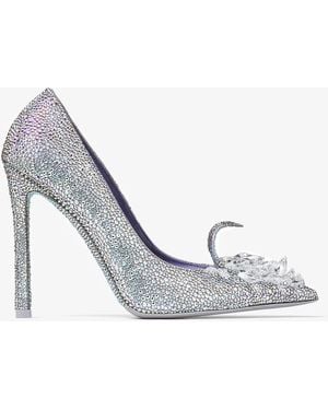 Jimmy Choo Crystal Slipper 110 - Grey