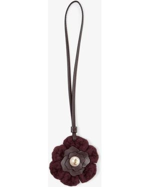 Jimmy Choo Knitted Flower Charm - Multicolour
