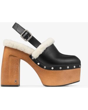 Jimmy Choo Alida 135 Leather Platform Heels - Multicolor