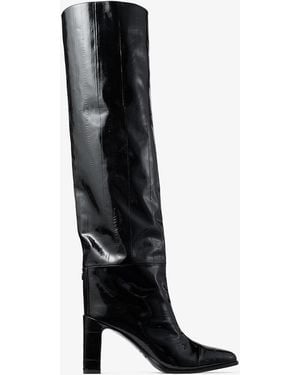 Jimmy Choo Caly Over The Knee 85 - Schwarz