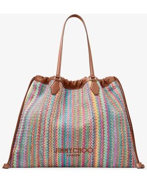 Jimmy Choo Drawstring Tote Large - Grey