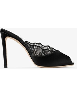 Jimmy Choo Brigitte Mule 100 - Schwarz