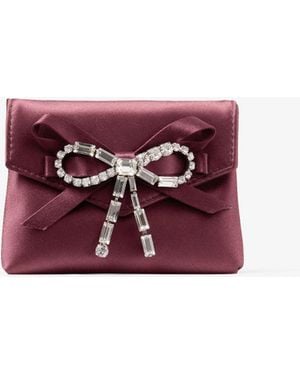 Jimmy Choo Soft Card Holder With Chain - Red