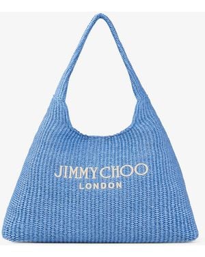 Jimmy Choo Beach Diamond Hobo Large - Blue