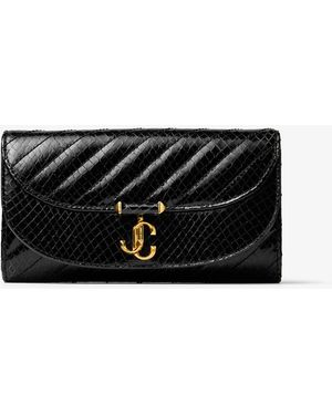 Jimmy Choo Curve Wallet With Chain - Black