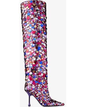 Jimmy Choo Cycas Knee Boot 95 - Purple
