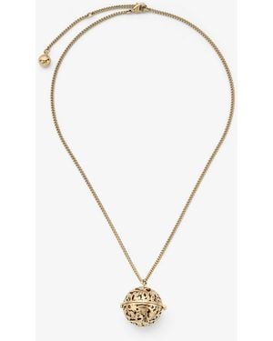 Jimmy Choo Lace Sphere Pendant - Metallic