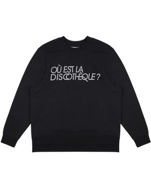 Joanie Clothing Andreas Où Est La Discothèque Oversized Sweatshirt - Black