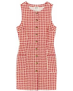 Joanie Clothing Barb Tie-Waist Tea Dress- Uk - Green
