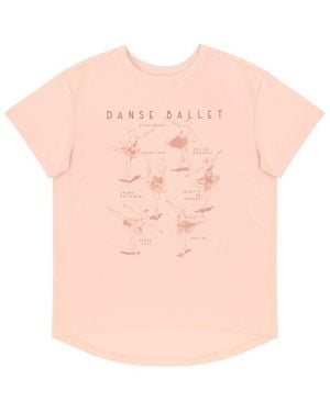 Joanie Clothing Darcey Danse Ballet Graphic Tee - Pink