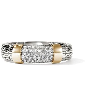 John Hardy Jh Essential Pave Ring, 5Mm - Metallic
