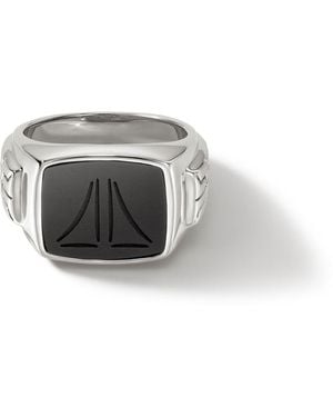 John Hardy Carved Signet Ring - Gray