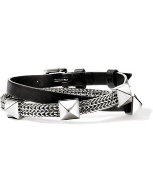 John Hardy Icon Stud Wrap Bracelet, 6Mm - Black