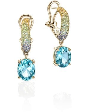 John Hardy Artisan Series Surf Earrings - Blue