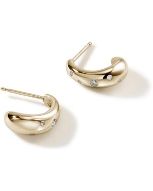 John Hardy Surf J Hoop Earrings, 15Mm - Metallic