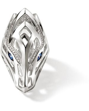 John Hardy Naga Ring In Sterling Silver - White
